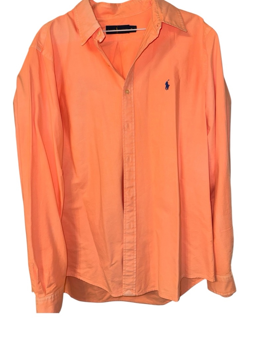 Ralph Lauren Orange Long-Sleeve Button-Down Shirt